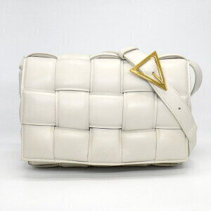 Bottega Veneta Padded Cassette Shoulder Bag Chalk Lambskin